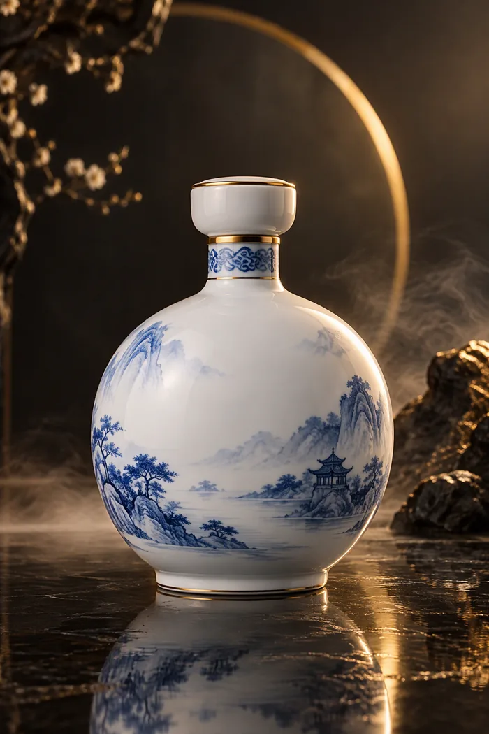 Light-aroma style baijiu bottle
